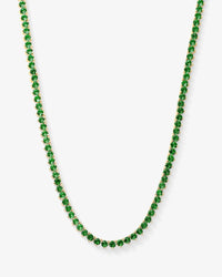 Emerald Baroness Tennis Necklace