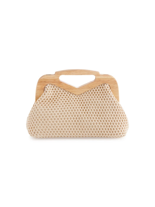 Rio Top Handle Clutch Natural