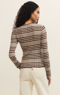 Ronnie Striped Sweater Chocolate Cherry