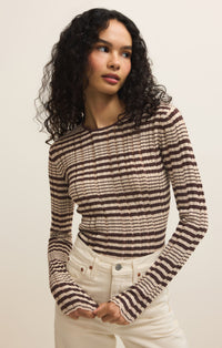 Ronnie Striped Sweater Chocolate Cherry