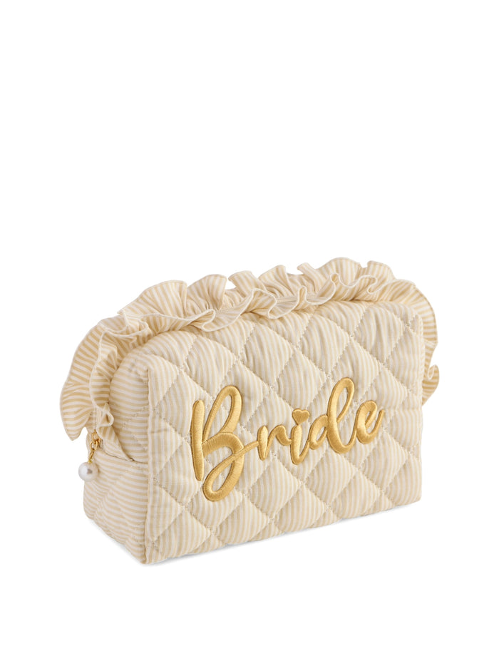 Ruffle Bride Large Zip Pouch