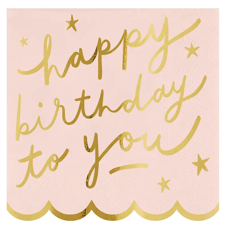 Happy Birthday Cocktail Napkins
