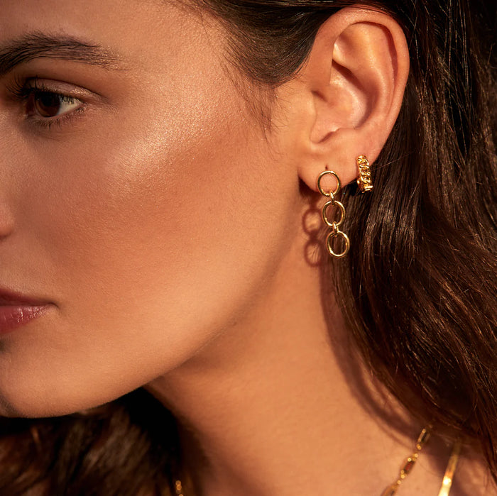 Gemma Chain Earrings Gold