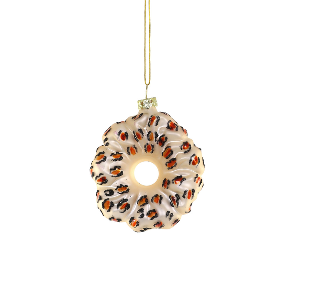 Scrunchie Leopard Ornament