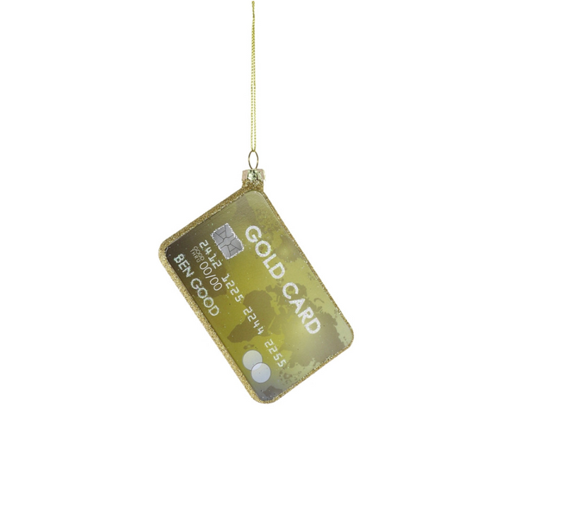 Gold Card Ornament