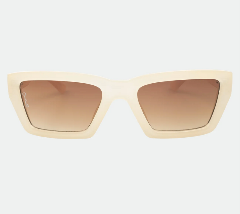 Fairfax Frosted Ivory/ Brown Fade Sunglasses