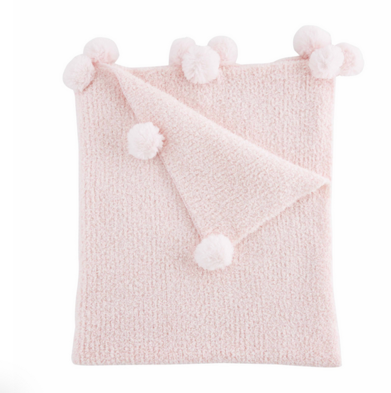 Pink Chenille Baby Blanket