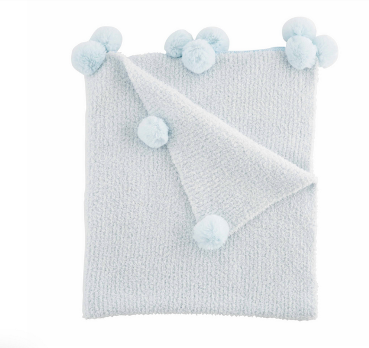 Blue Chenille Baby Blanket