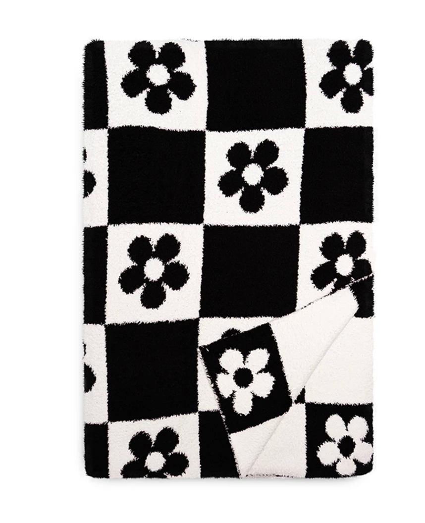 Daisy Checker Blanket