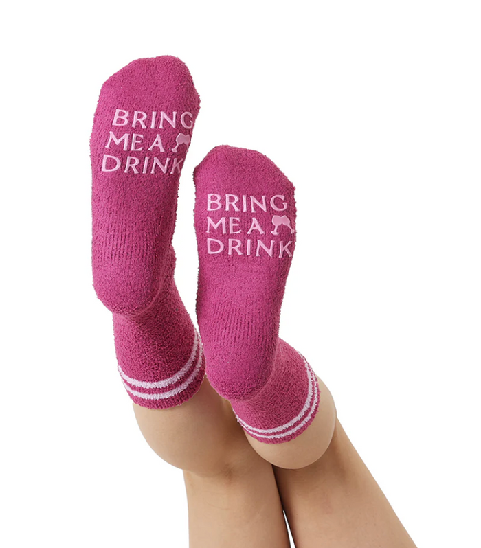 Drink Fuzzy Crew Socks