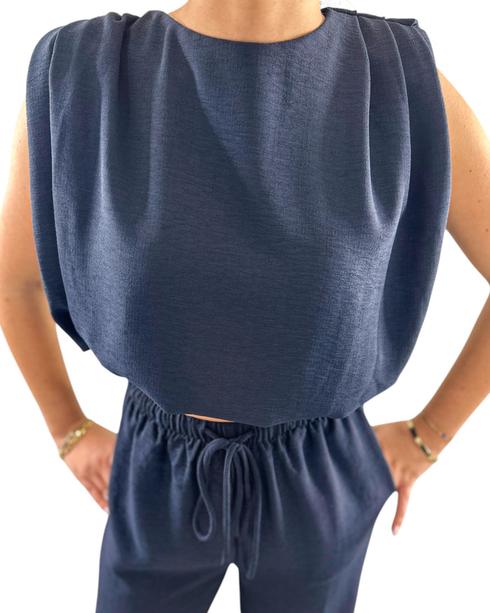 Serafina Blue Top