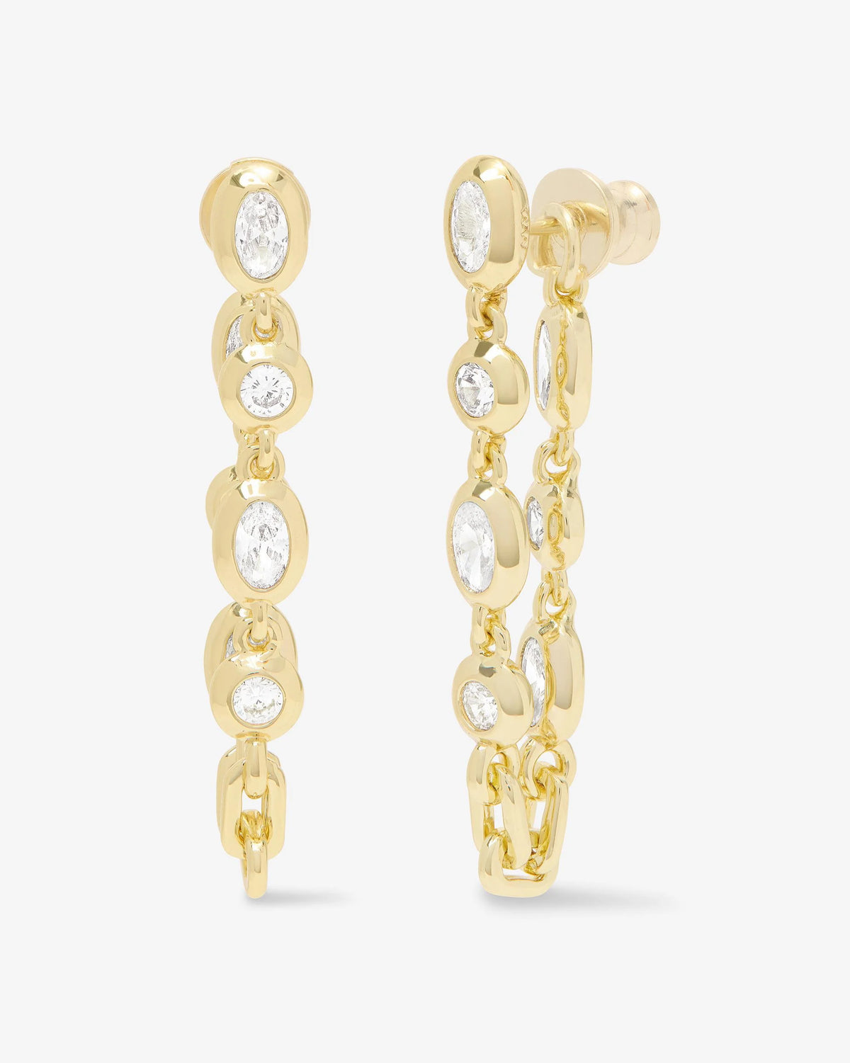 She's A Boss Soft Hoops in Gold