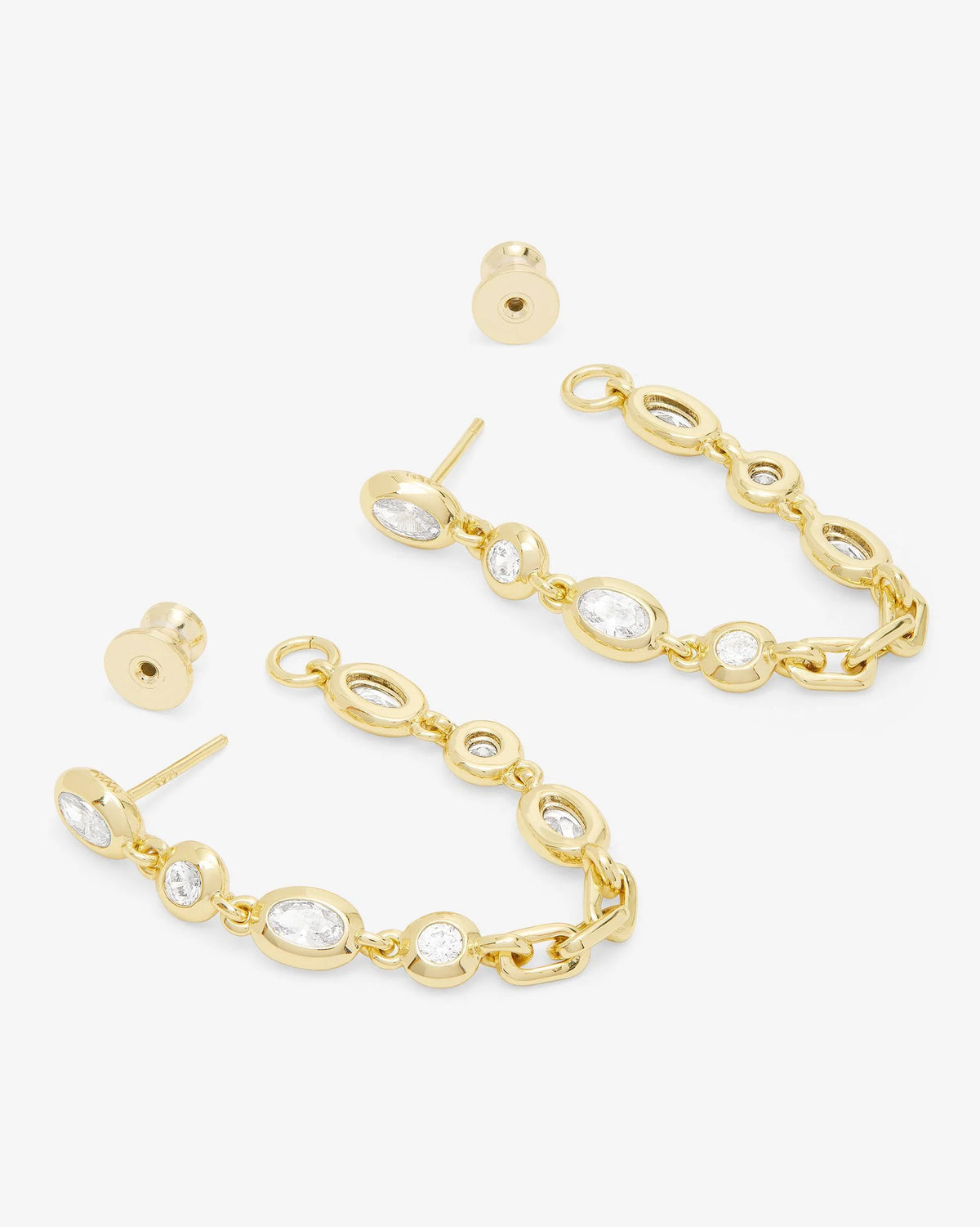 She's A Boss Soft Hoops in Gold