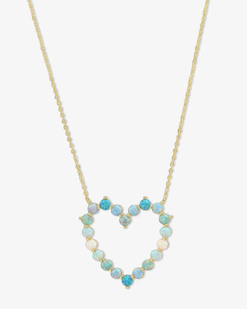 She's An Icon Ombre Heart Necklace