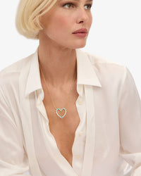 She's An Icon Ombre Heart Necklace