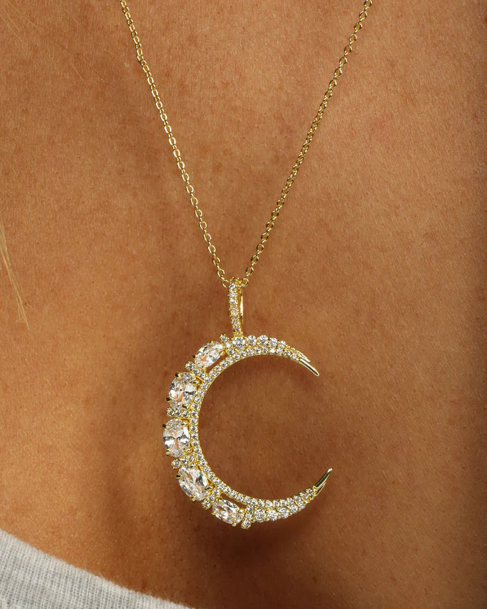 She's An Icon Moon Necklace