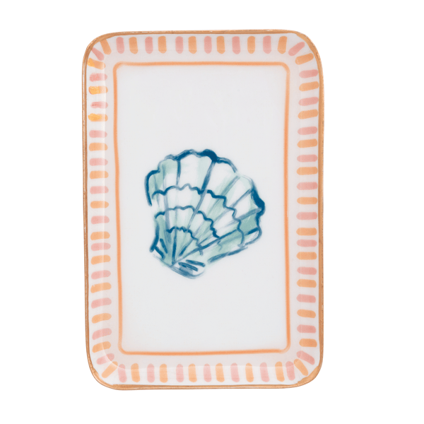 Shell Sea Enamel Tray