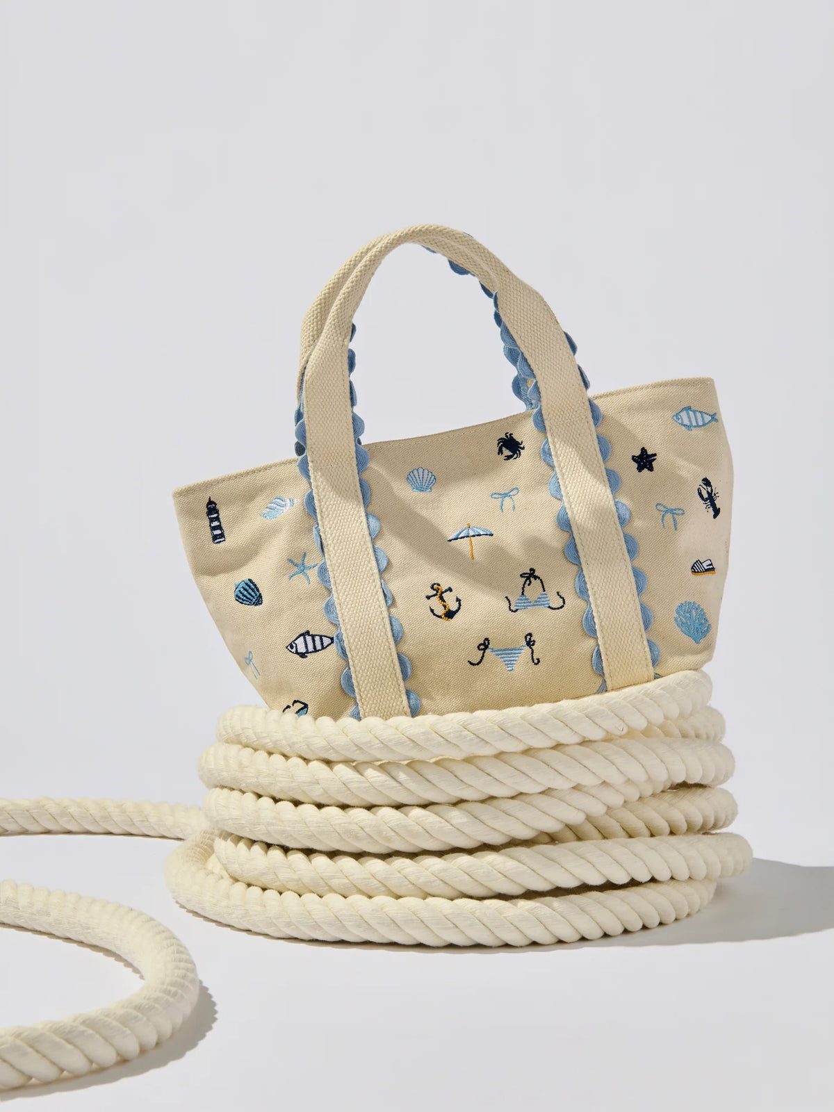 Coastal Icons Mini Tote Natural
