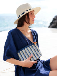 Maya Zip Pouch Blue