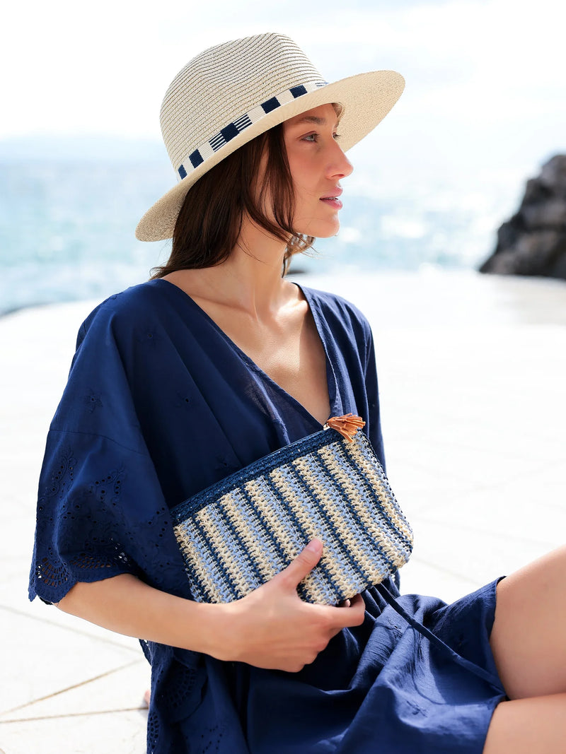 Maya Zip Pouch Blue