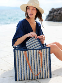 Maya Zip Pouch Blue