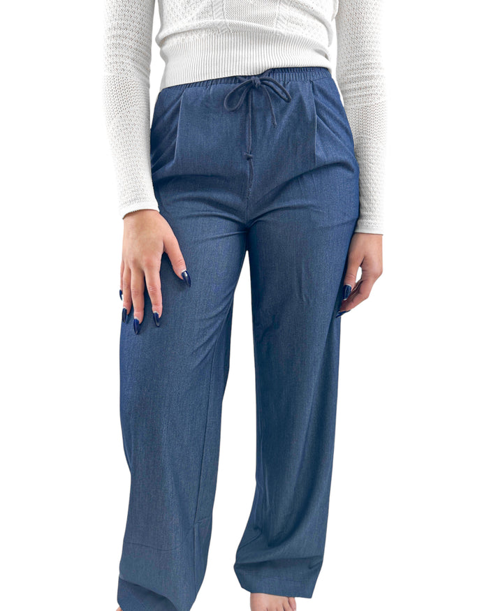 Shorty Tencel Pull On Pant