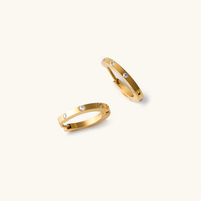 Skinny Corinne Huggies in Gold