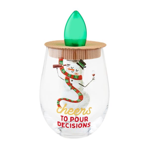 Glass & Light-Up Stopper Set