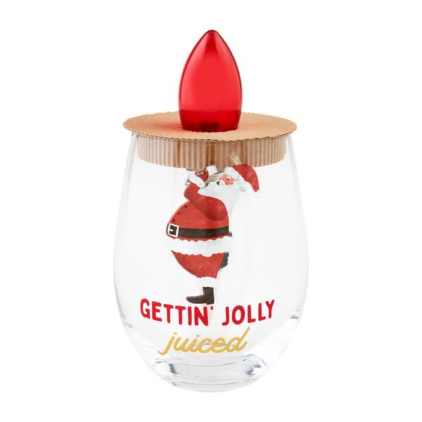 Glass & Light-Up Stopper Set
