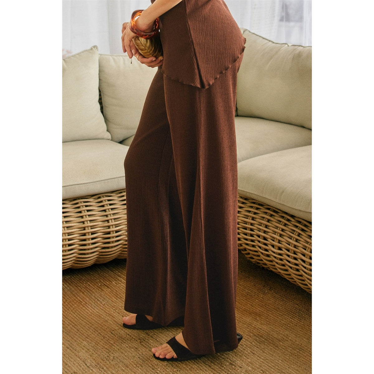Soft Stretch Relaxed Pull On Pants