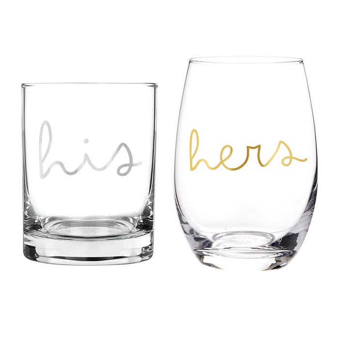 His & Hers Glass Set