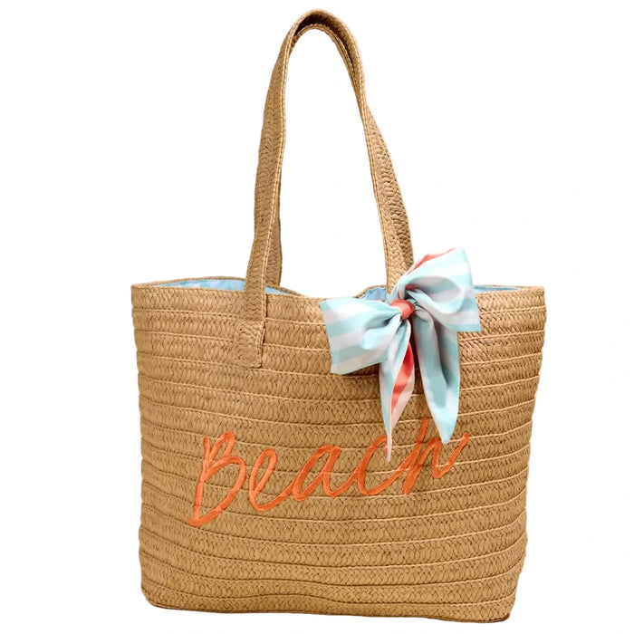 Beach Straw & Sun Tote