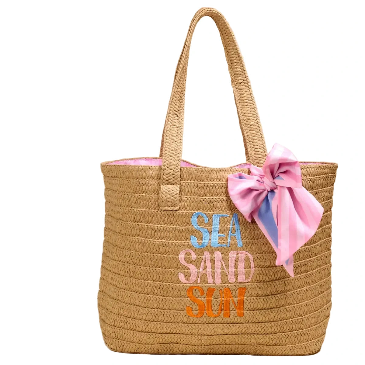 Sea, Sand, Sun Straw & Sun Tote