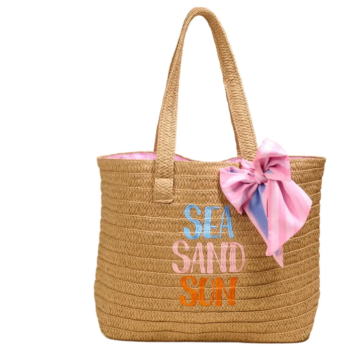 Sea, Sand, Sun Straw & Sun Tote