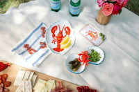 One Lobster Beaded Towel