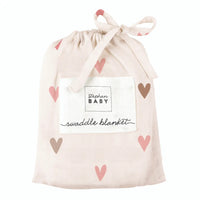 Swaddle Blanket Hearts