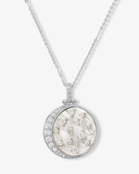 Sweet Dreams Medallion Necklace Silver