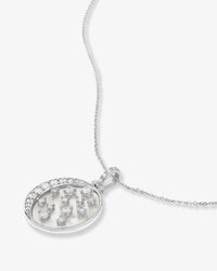 Sweet Dreams Medallion Necklace Silver