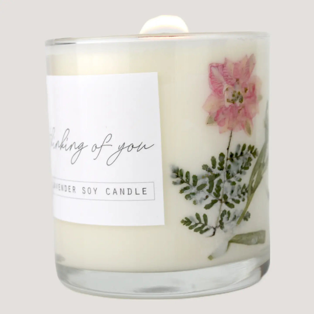 Sympathy Flower Candle