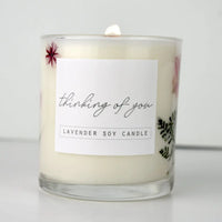 Sympathy Flower Candle