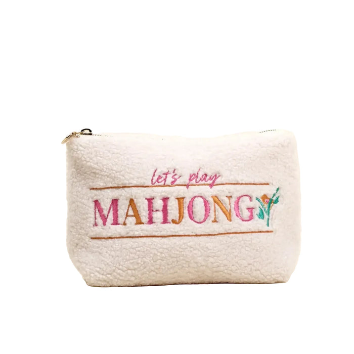 Teddy Pouch Let's Play Mahjong