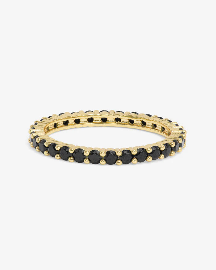 The Baby Heiress Ring Black CZ