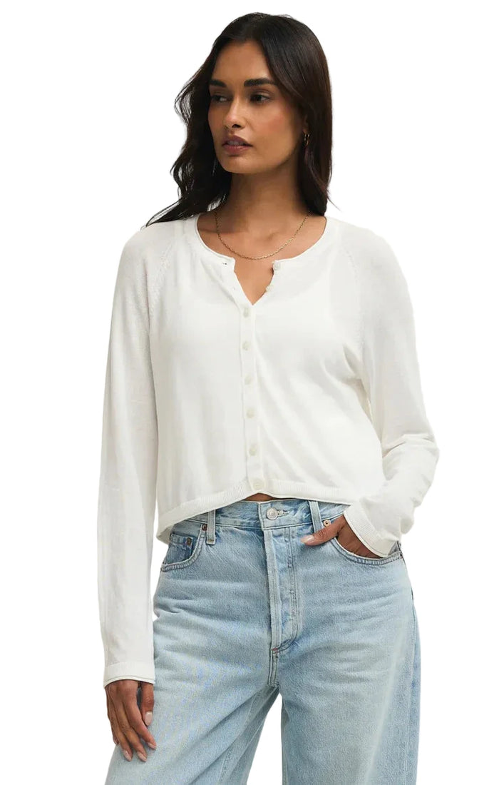 The Perfect Layer Cardigan White