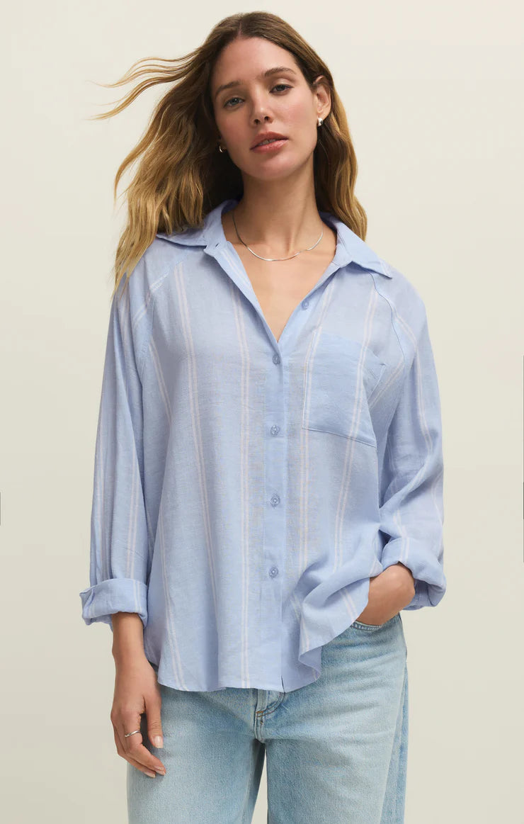 The Perfect Linen Top Blue Light