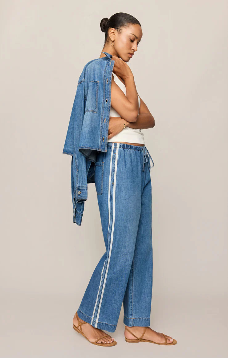 The Sidelines Denim Track Pant Dreamstate