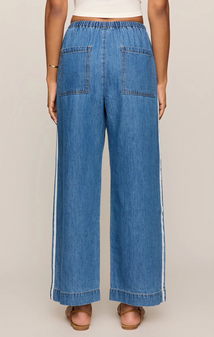 The Sidelines Denim Track Pant Dreamstate