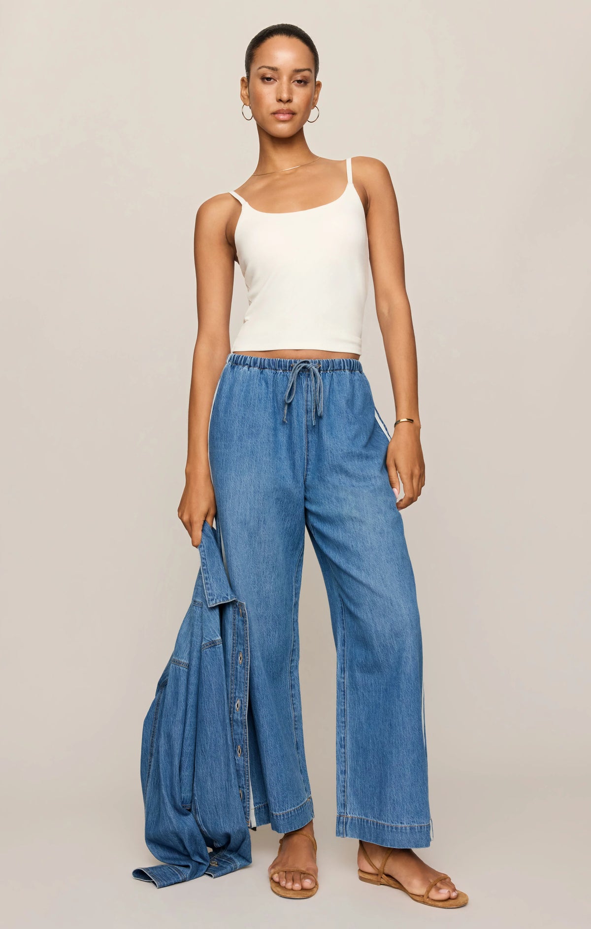 The Sidelines Denim Track Pant Dreamstate