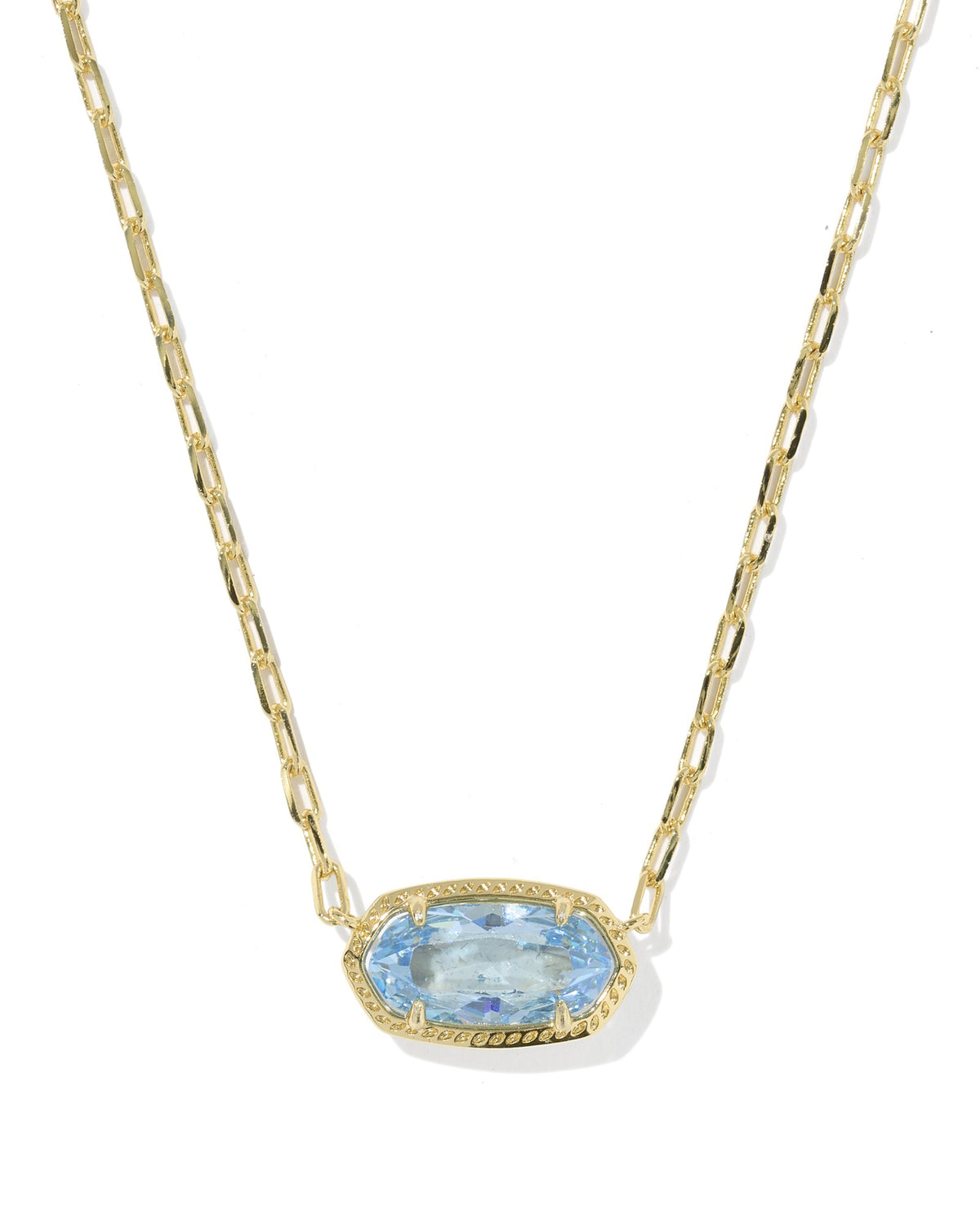 The Elisa Luxe Gold Short Pendant Necklace