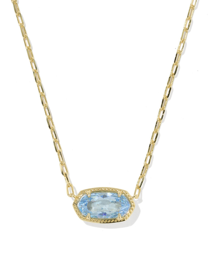 The Elisa Luxe Gold Short Pendant Necklace