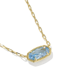 The Elisa Luxe Gold Short Pendant Necklace